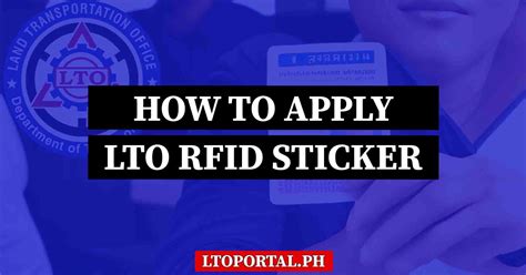 lto rfid sticker purpose|rfid sticker lto technique.